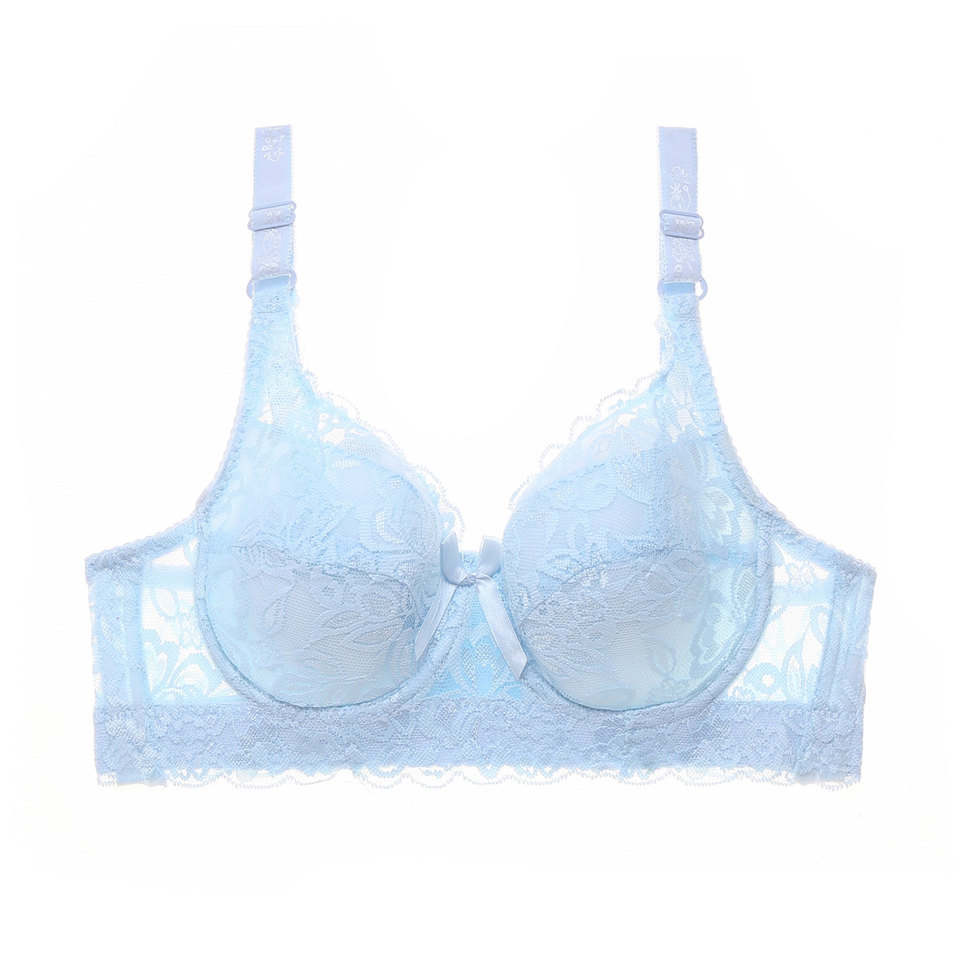 Lace Sexy Plus Size Thin Bra - Mubimart -  