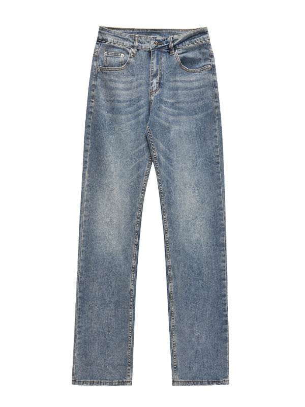 Fashion Personality Straight Fit Jeans Men - Mubimart