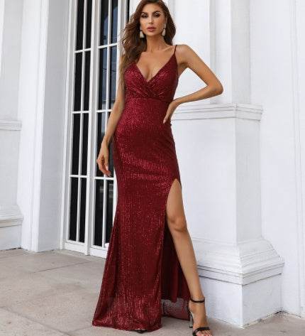 New Host Banquet Temperament Prom Evening Dress Long - Mubimart