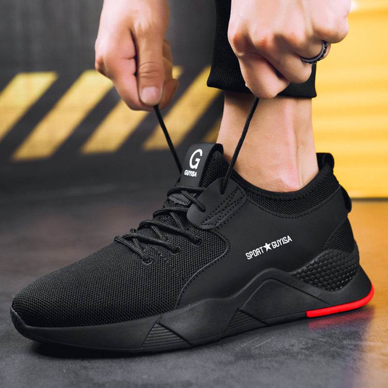 Indestructible Steel Toe Sneakers Men Women Lightweight Work Shoes Industrial Construction Shoes - Mubimart