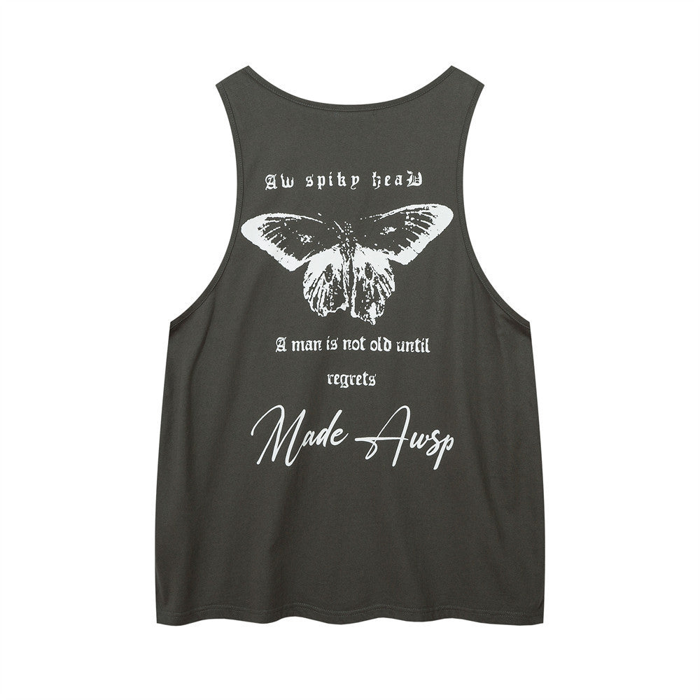 Abstract Butterfly Sports Undershirt Waistcoat T-shirt For Men