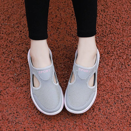 Mesh Shoes Summer Sports Slippers Women Men Casual Slip On Loafers Lovers - Mubimart