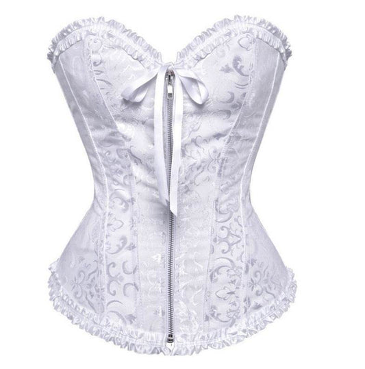 Zipper Flower Court Shaper Belly And Waist Shaping Clothes - Mubimart