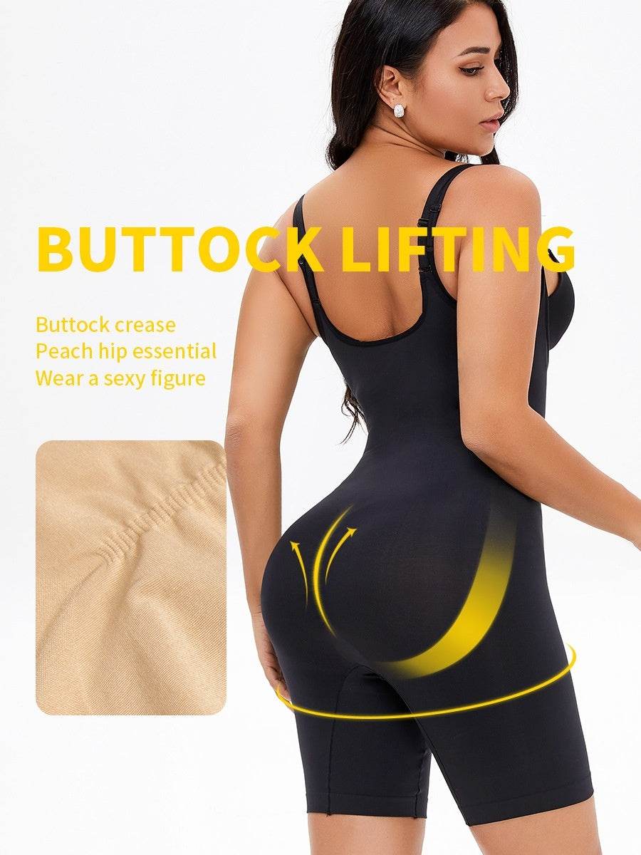 Plus Size Seamless Body Shaper Body Shaping Waist Reinforcement Belly Contracting Hip Lifting Body Shaping Pants - Mubimart
