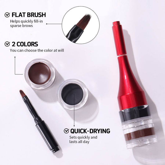 Multifunctional Waterproof Smooth Not Smudge Eyeliner Eyebrow Pencil - Mubimart