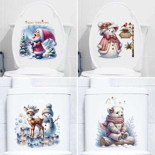 Christmas Glazing Plate Glass Decorative Sticker