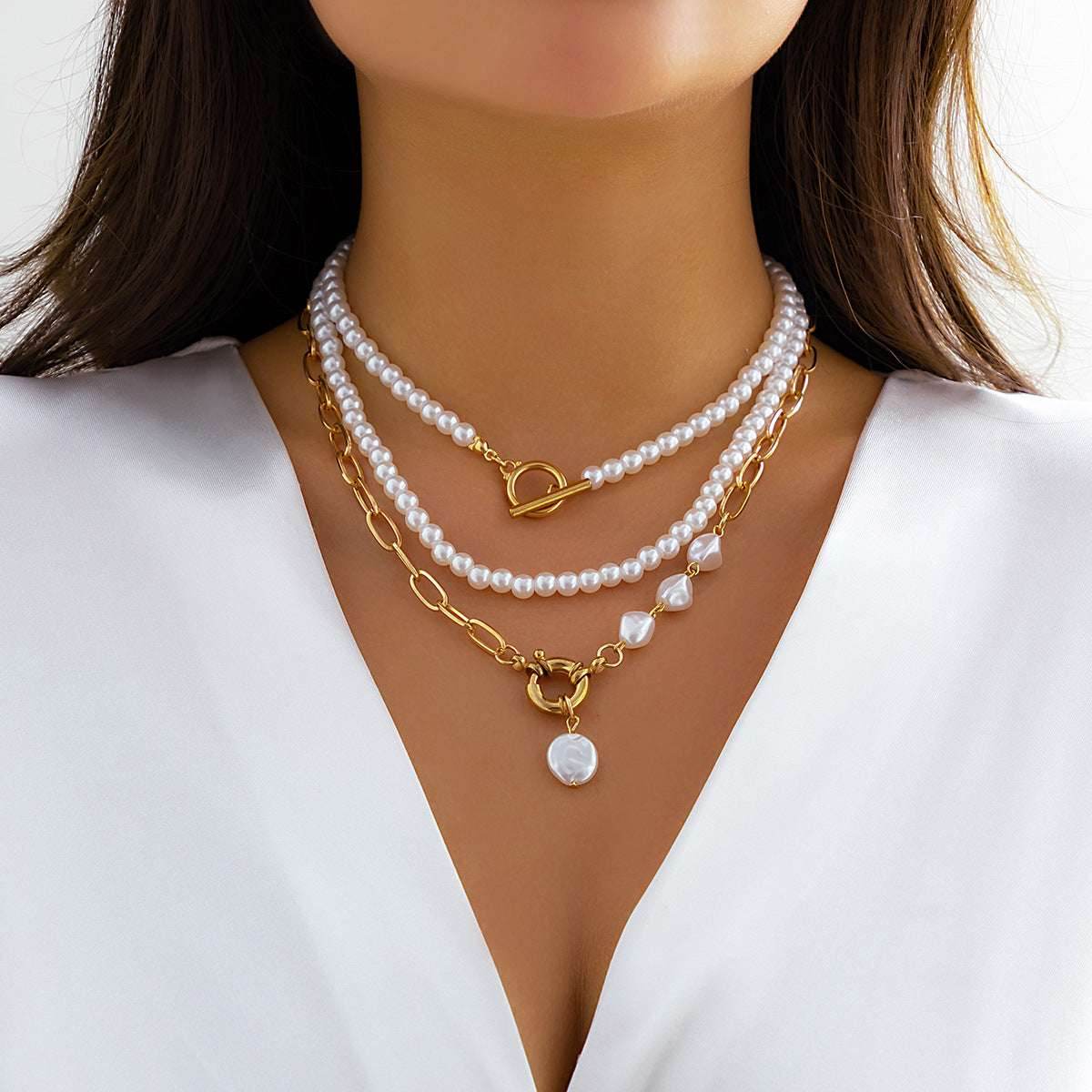 Irregular Chain Clavicle Necklace Women - Mubimart