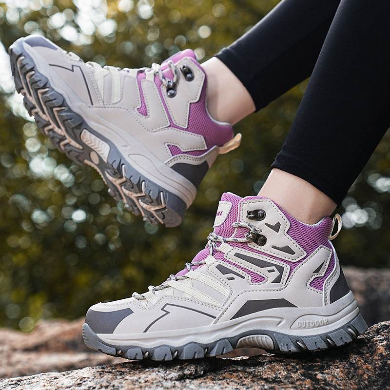 Hiking Same High-top Outdoor Shoes Sneaker - Mubimart
