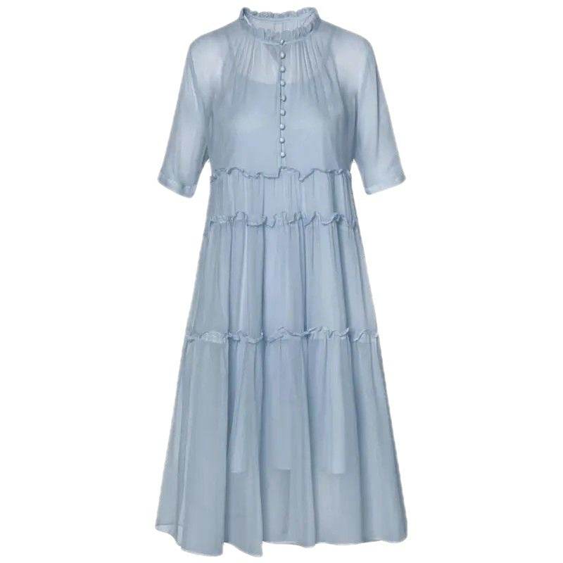 Loose Temperament Slimming Midi Dress - Mubimart
