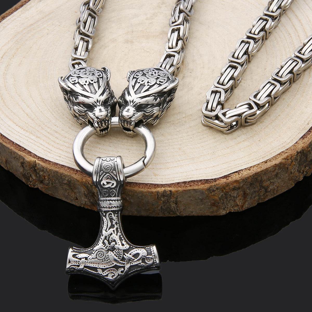 Stainless Steel Pendant Necklace For Men - Mubimart