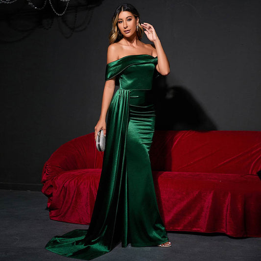 Women's High Waist Prom Evening Dress - Mubimart