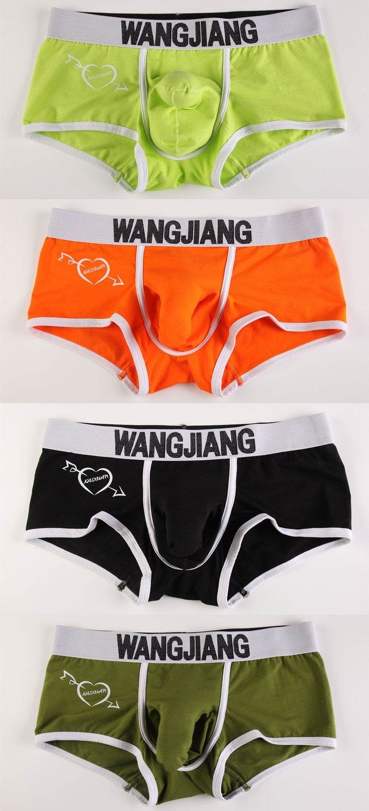 Men's Underwear Boxers Low Waist Cotton U Convex Trunk Fashion Sexy Men's Boxers - Mubimart