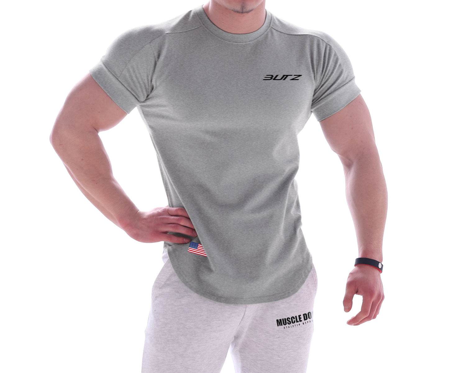 Quick-drying Workout Short Sleeve Men's T-shirt - Mubimart