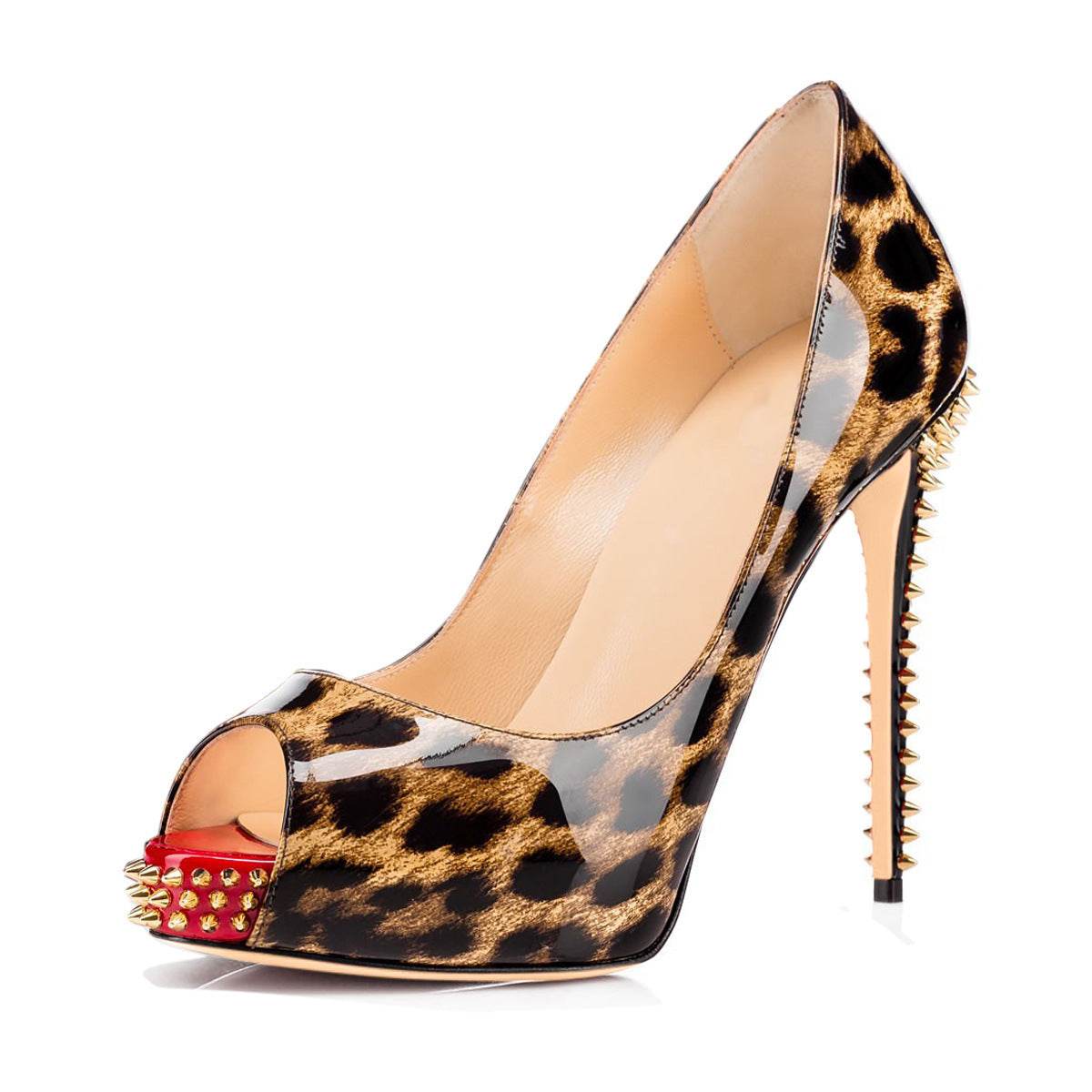 Women's Stylish Platform Rivet High Heels - Mubimart