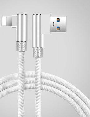 Double Elbow Fast Charging Mobile Phone Data Cable Mobile Game Charging Cable - Mubimart