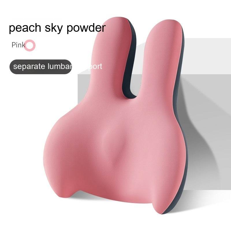 Car Heightening Cushion Backrest Lumber Pad Single Main Driving Thickened Cushion Driving Seat Short Four Seasons Universal - Mubimart