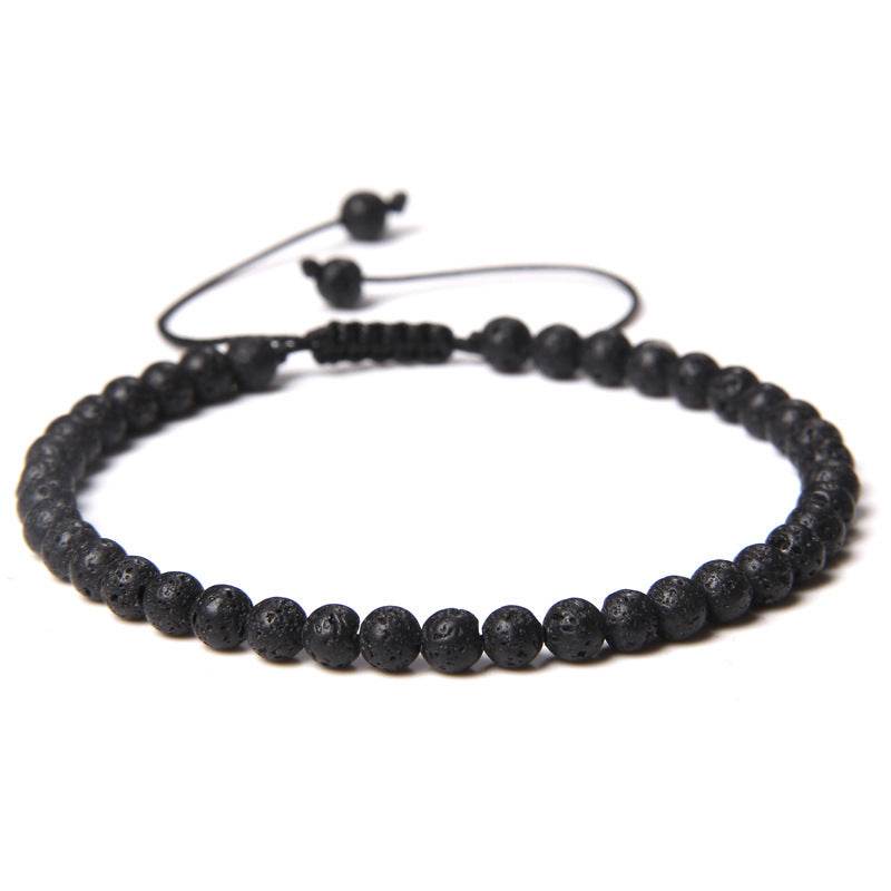 Adjustable Natural Raw Gemstone Beading Bracelet - Mubimart