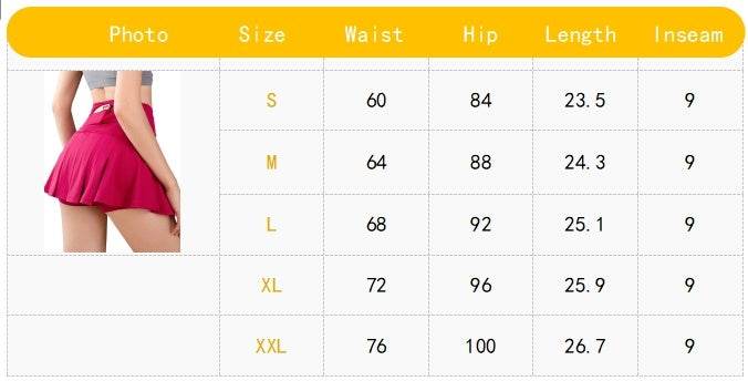 Women's Pleated Tennis Skirts Athletic Workout Running Sports Golf Skorts Volleyball - Mubimart