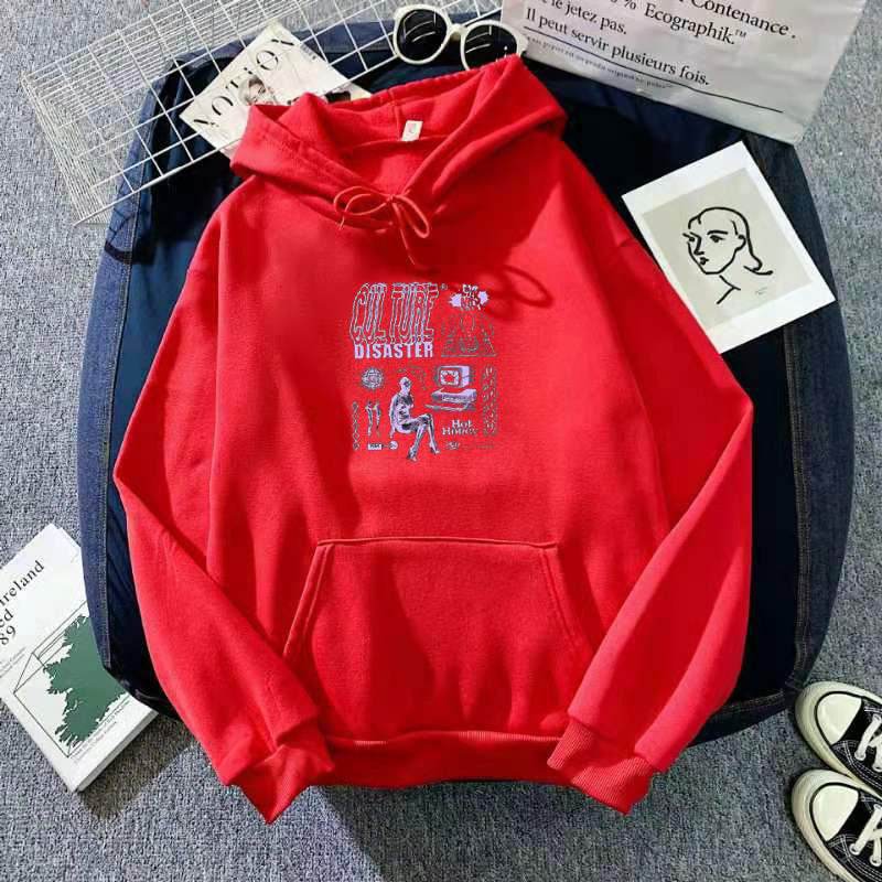 Women's Velvet Thickened Loose Hoodies Sweatshirt - Mubimart