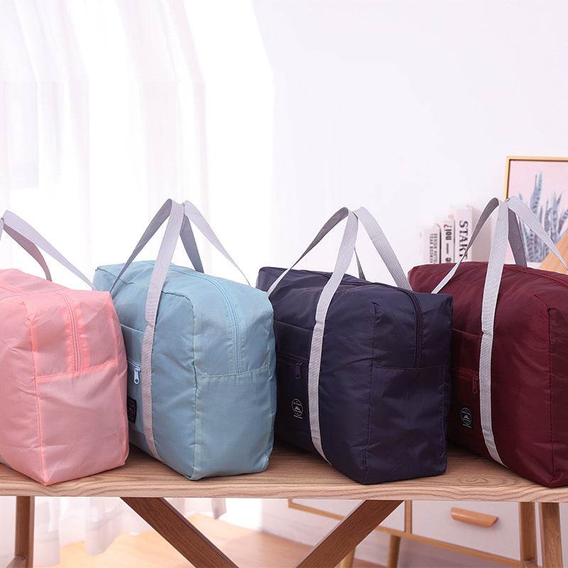 Foldable Travel Duffel Bag Women Home Sort Out Quilt Blanket Bag - Mubimart