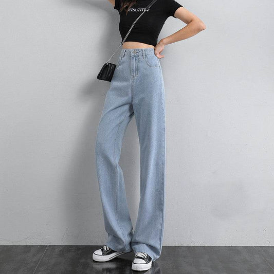 Women Wide Leg Jeans Summer Thin Section - Mubimart