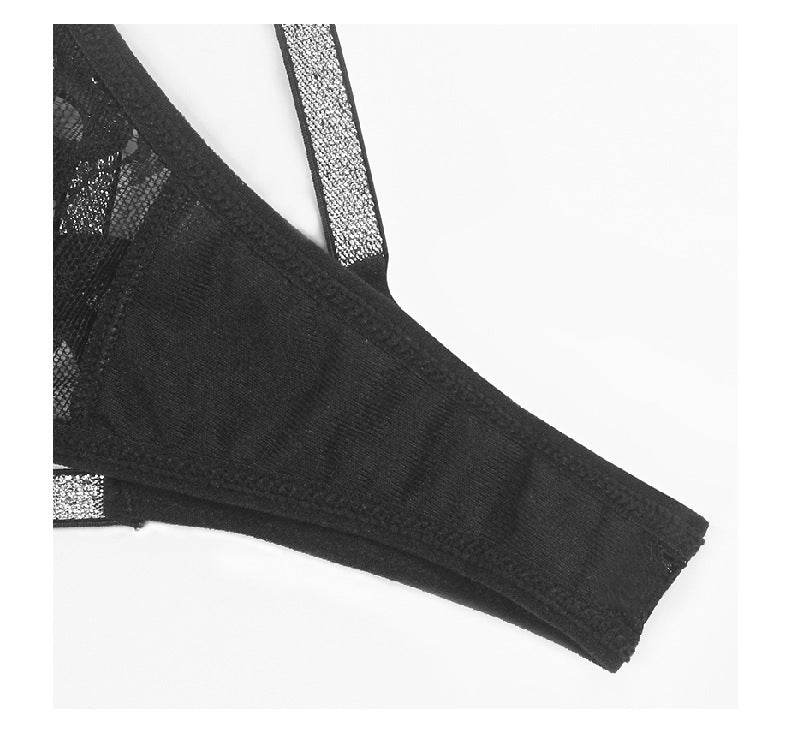 Mesh Traceless Adjustable Lace Thong - Mubimart