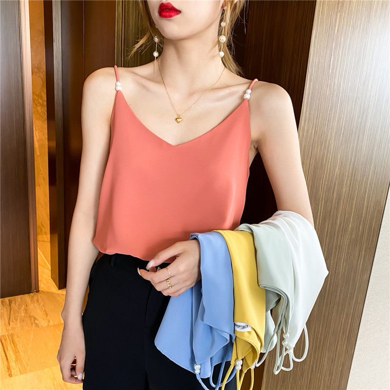 Women's Camisole Loose Bottoming Sleeveless Top - Mubimart -  