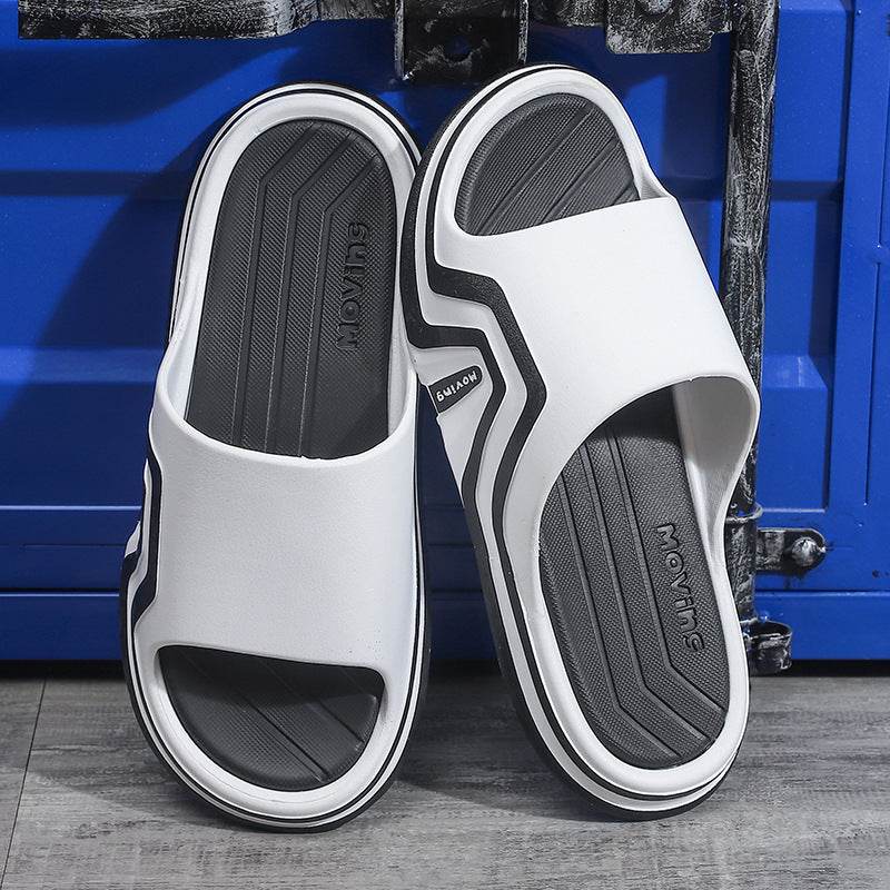 Outer Wear Home Non-slip Couple Bathroom Inside Bath Thick Bottom Sandal Mop - Mubimart