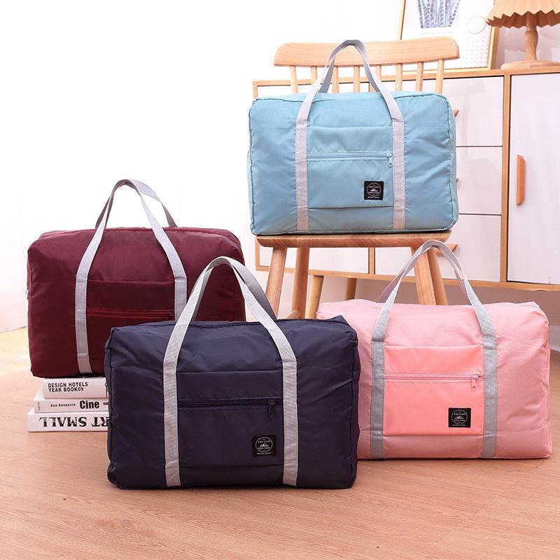 Foldable Travel Duffel Bag Women Home Sort Out Quilt Blanket Bag - Mubimart