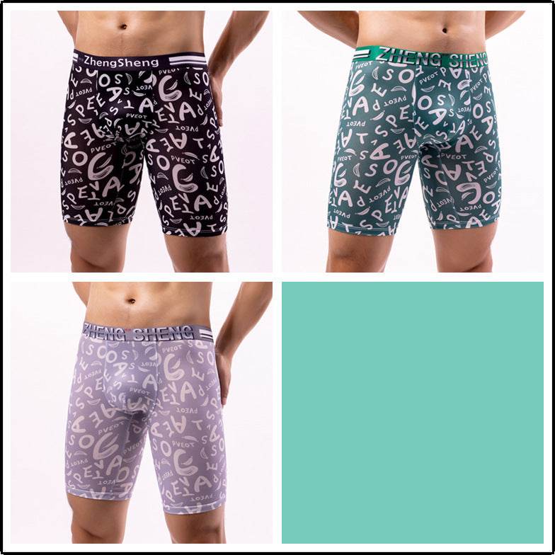 Men's Boxers Ice Silk Underwear - Mubimart