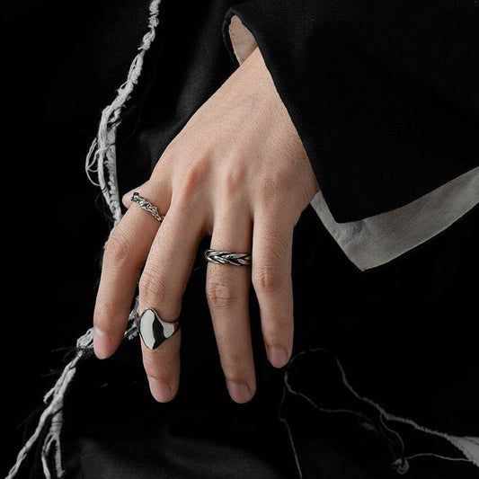 Titanium Steel Cool Wind Joint Ring For Men And Women - Mubimart