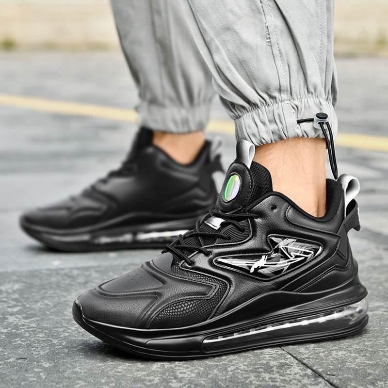 Color-matching Lace-up Air Cushion Sneakers Men's Lightweight Thick-soled Daddy Shoes Fashion Casual Running Sports Casual Shoes - Mubimart