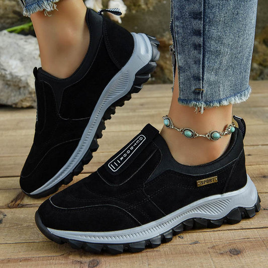 Outdoor Slip-on Sports Shoes Comfortable Walking Running Sneakers Women - Mubimart