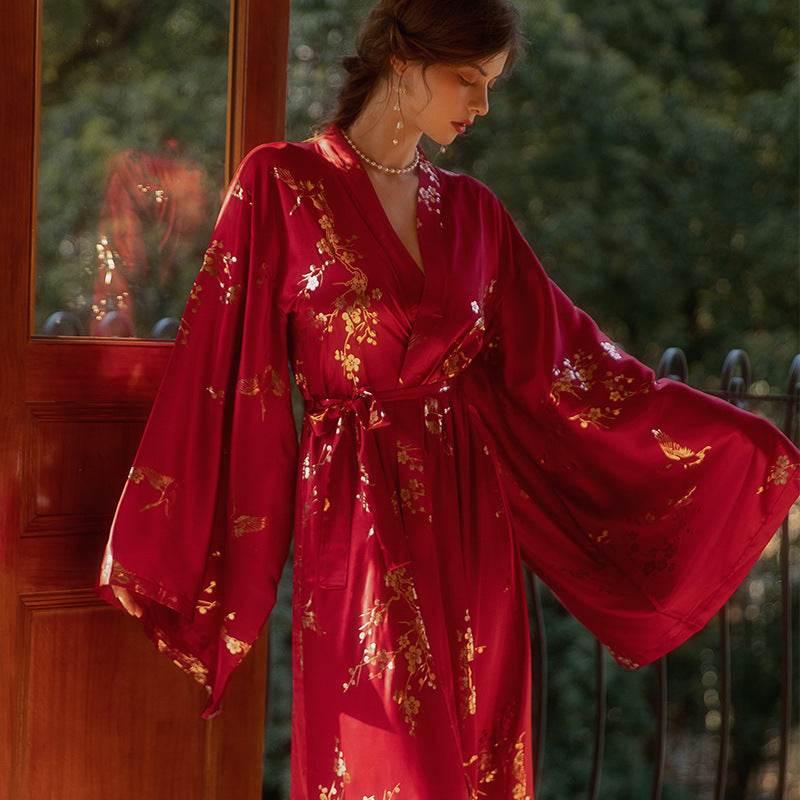 Women's Feather Nightgown Wedding - Mubimart