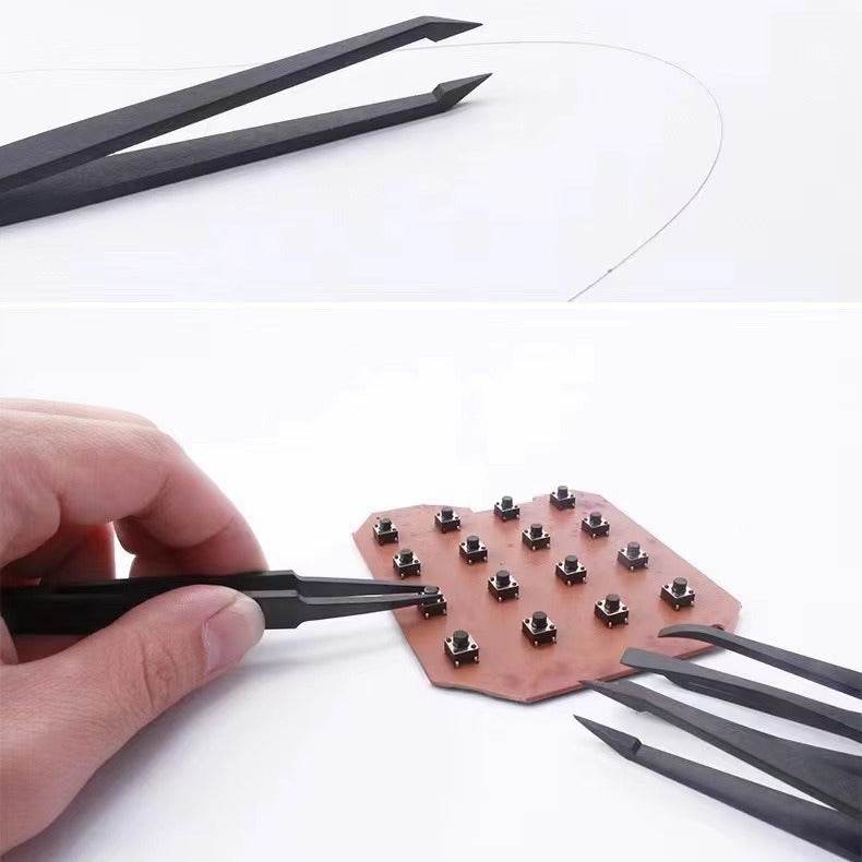 Fashion Anti-static Plastic ABS Tweezers Tool - Mubimart