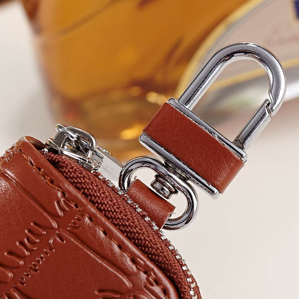 Mens High End Cowhide Car Key Bag - Mubimart