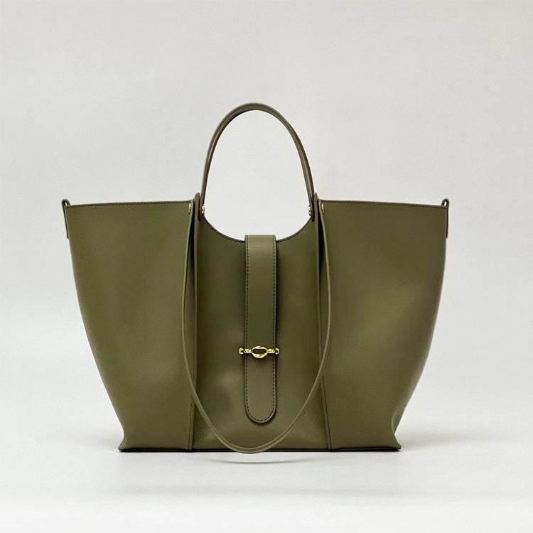 Genuine Leather Large Capacity Bag High-grade Tote Bag For Women - Mubimart