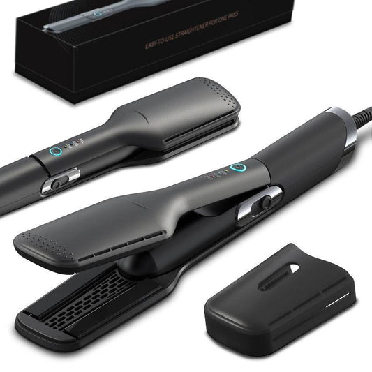 Hair Dryer Hair Straightener Two-in-one Multi-functional Wet And Dry Dual-use Electric Hair Straightener - Mubimart