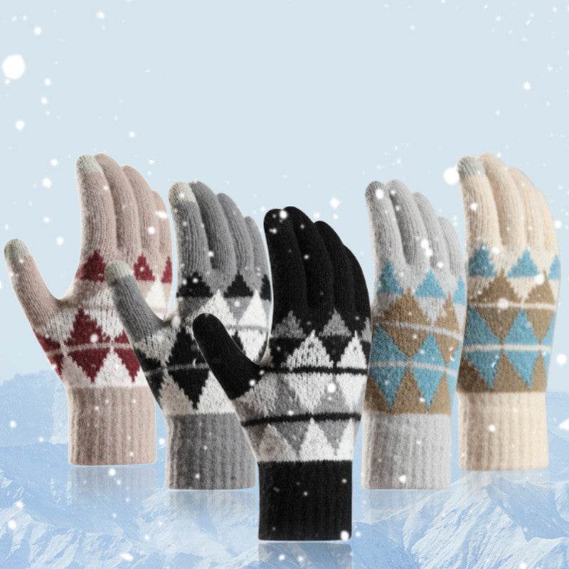 New Knitted Gloves For Men And Women In Autumn And Winter - Mubimart