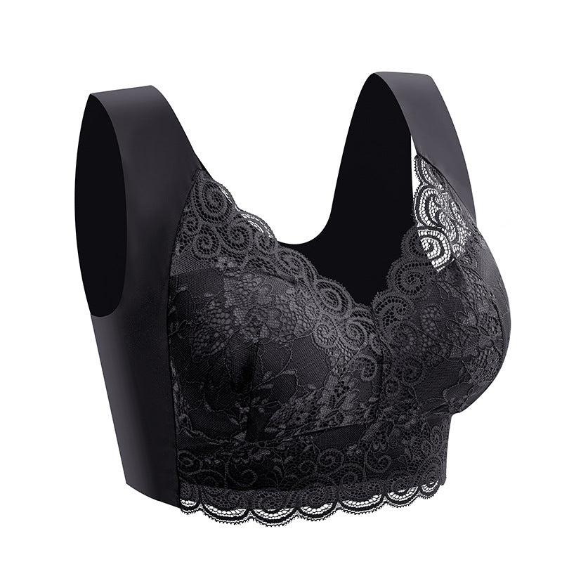 Women's Plus Size Lace Seamless Bra - Mubimart -  