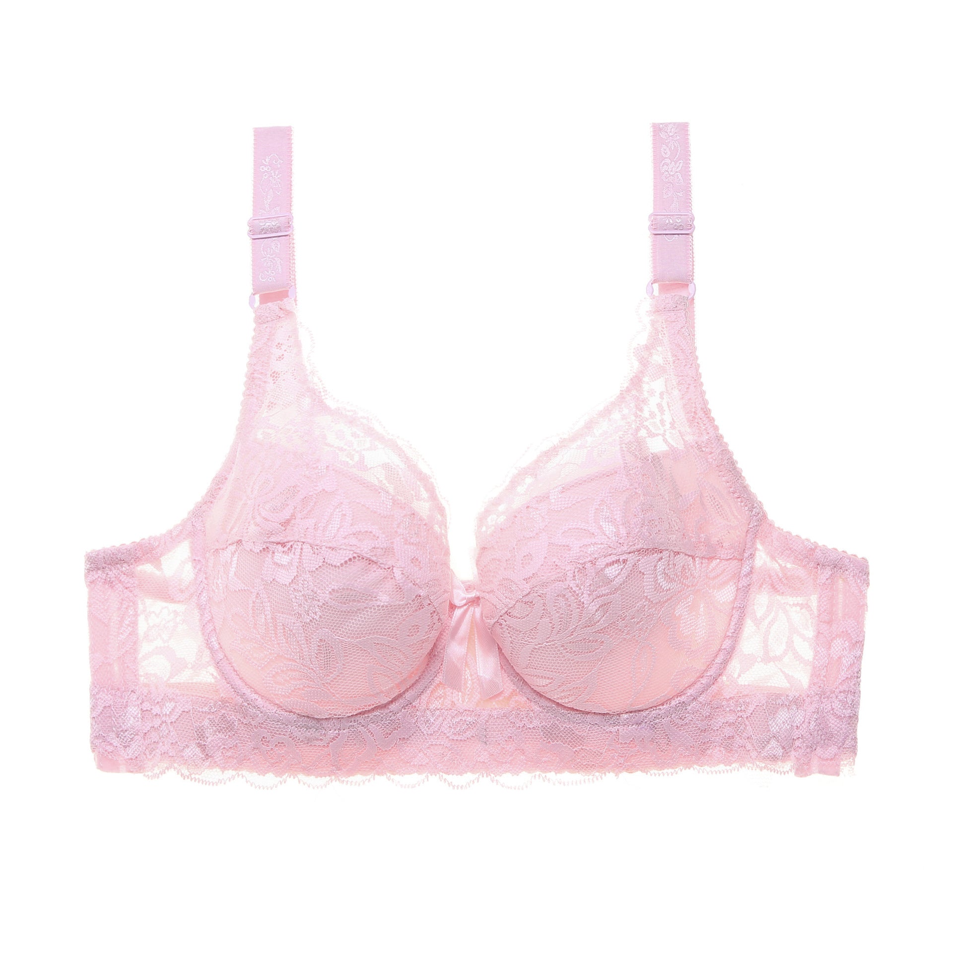 Lace Sexy Plus Size Thin Bra - Mubimart -  