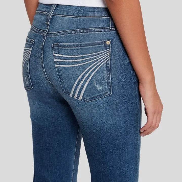 Retro Hip Lifting Stretch Bootcut Pants - Mubimart