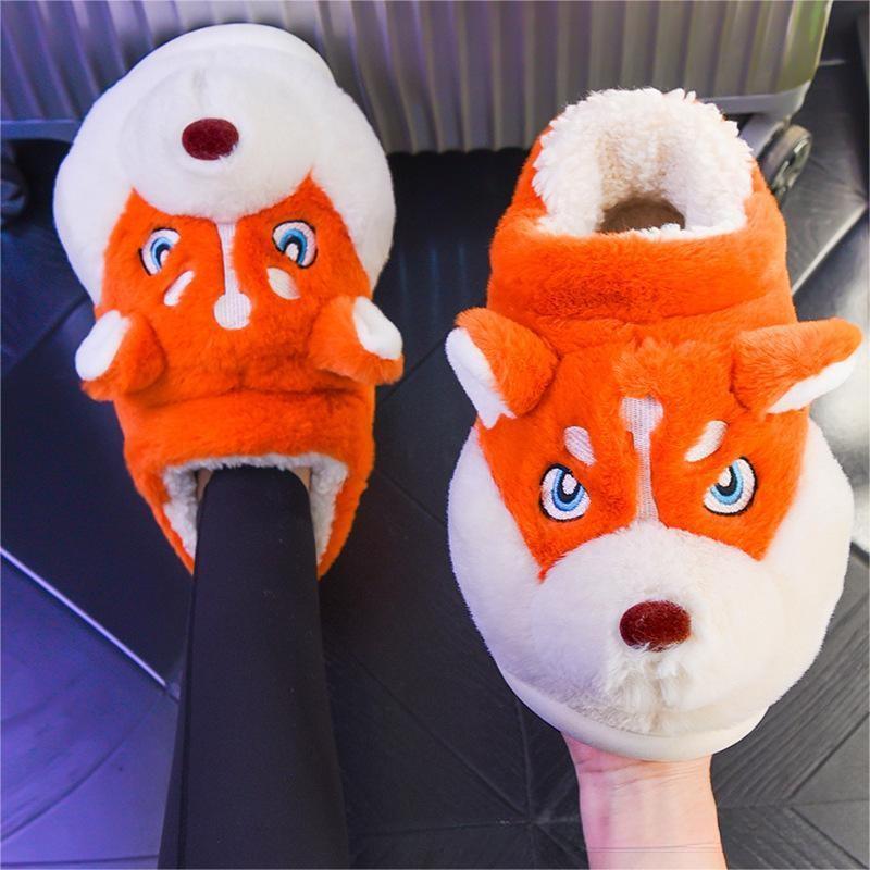 Bag With Men's Cotton Slipper Plush - Mubimart - Womens Slipper 