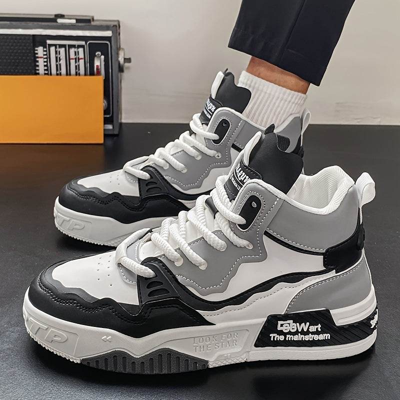 Men's Plus Size High-top Casual Sneaker Mid-top Sports - Mubimart