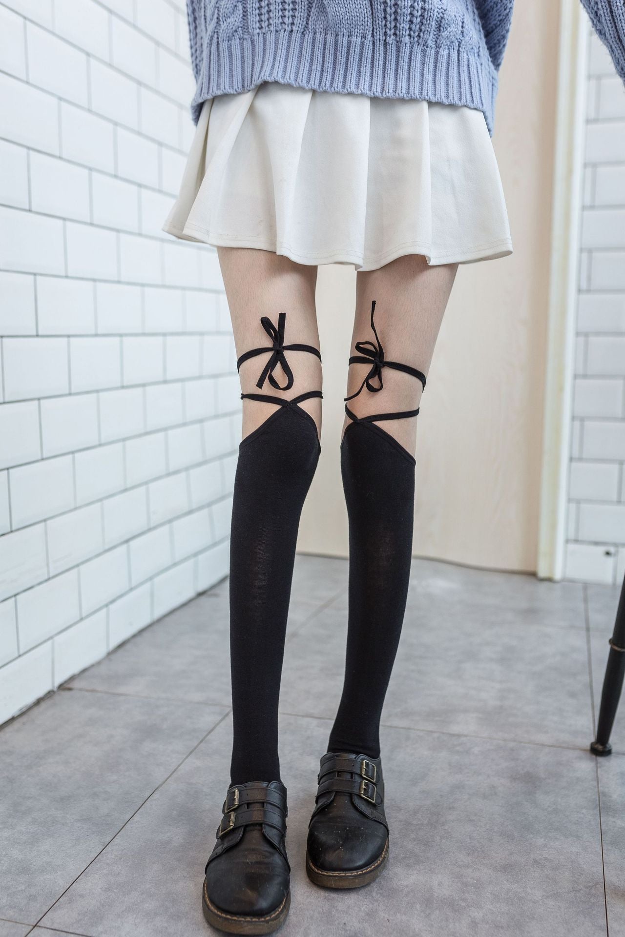 Over-the-knee Socks Long Tube Women's Japanese Lolita Medium And High Tube - Mubimart -  