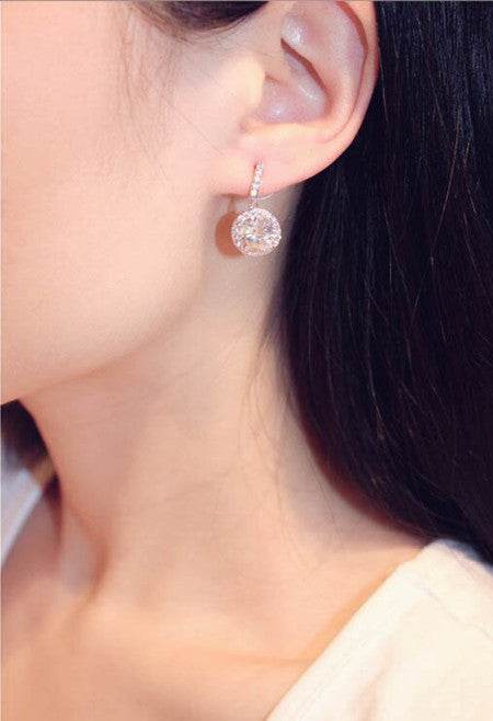 Zircon Temperament Stud Earrings For Women - Mubimart