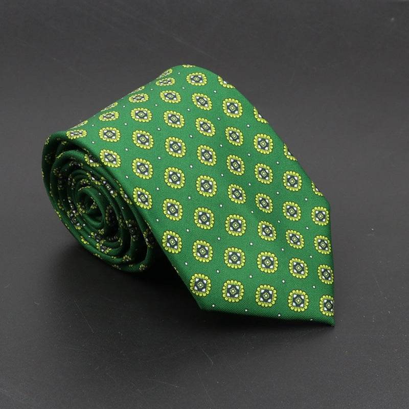 Super Soft Bohemian Silk Ties Men's Fashion 75mm Necktie - Mubimart