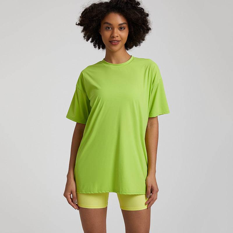 Tight Running Exercise T-shirt Workout Top - Mubimart
