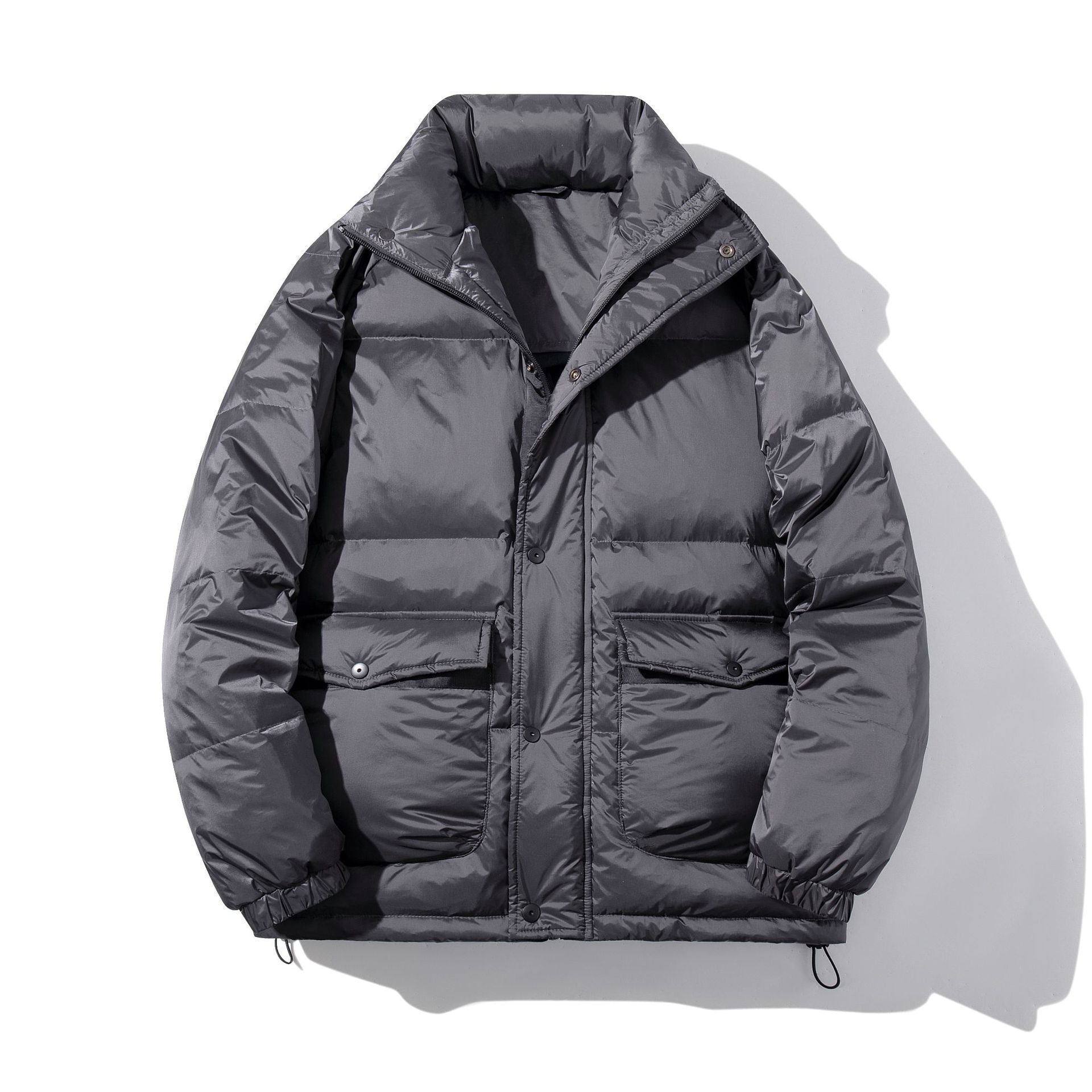 Large Size Winter White Duck Down Casual Padded Jacket