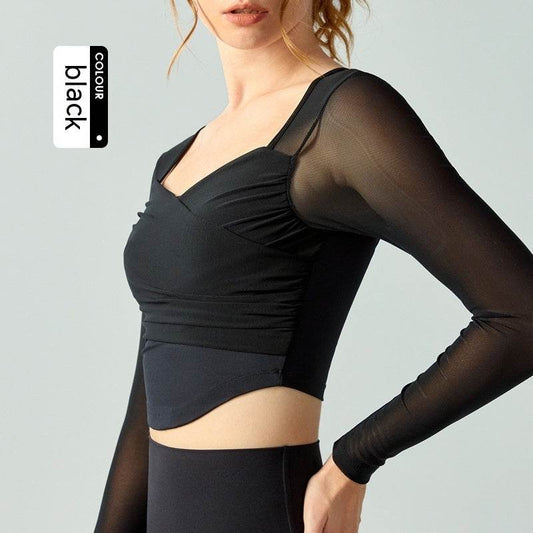 Quick-drying Exercise T-shirt Workout Top - Mubimart